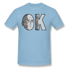 Load image into Gallery viewer, ONE PUNCH MAN Adventure cartoons T-Shirts for Men OnePunchMan OK Tank Funny Crewneck Cotton Graphic T Shirt Tees Printed