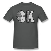 Load image into Gallery viewer, ONE PUNCH MAN Adventure cartoons T-Shirts for Men OnePunchMan OK Tank Funny Crewneck Cotton Graphic T Shirt Tees Printed