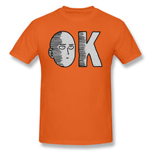 Load image into Gallery viewer, ONE PUNCH MAN Adventure cartoons T-Shirts for Men OnePunchMan OK Tank Funny Crewneck Cotton Graphic T Shirt Tees Printed