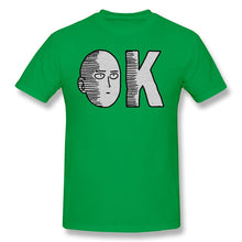 Load image into Gallery viewer, ONE PUNCH MAN Adventure cartoons T-Shirts for Men OnePunchMan OK Tank Funny Crewneck Cotton Graphic T Shirt Tees Printed
