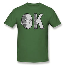 Load image into Gallery viewer, ONE PUNCH MAN Adventure cartoons T-Shirts for Men OnePunchMan OK Tank Funny Crewneck Cotton Graphic T Shirt Tees Printed
