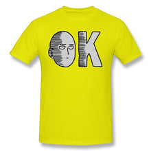 Load image into Gallery viewer, ONE PUNCH MAN Adventure cartoons T-Shirts for Men OnePunchMan OK Tank Funny Crewneck Cotton Graphic T Shirt Tees Printed
